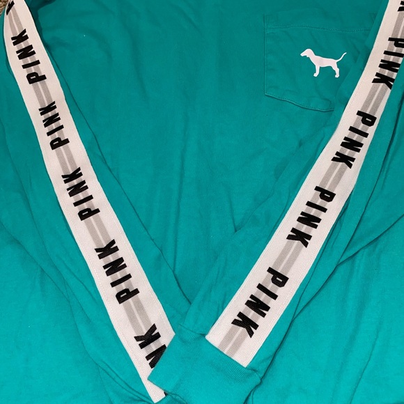 PINK turquoise long sleeve - Picture 10 of 15